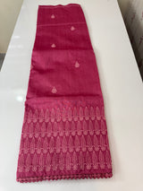 Art silk saree with embroidery SVTS26 Pink