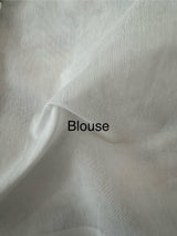 White Kota Supernet saree with embroidery MSH153 - White to Yellow