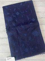 Kota silk cotton saree with applique work MS81788 -DarkBlue
