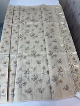 Crushed Blended tussar silk saree with embroidery- MSB7654 Beige