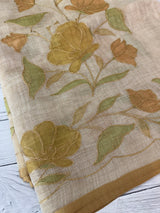 Tissue linen saree MS88651