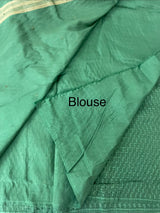 Crepe chiffon saree MSH216 DarkGreen