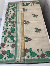 Jamdani silk Cotton Saree with lotus motifs MSJ790 (3)