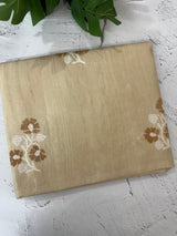Crepe semi tussar silk saree with cross stitch embroidery-MSCS634