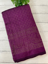 Chiffon saree with foil prints - MS7611