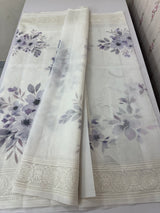 Kota Supernet saree with digital prints and chikankari border MSG654