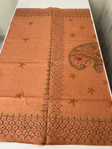 Kanta Handstitched Blended tussar silk saree MS15831