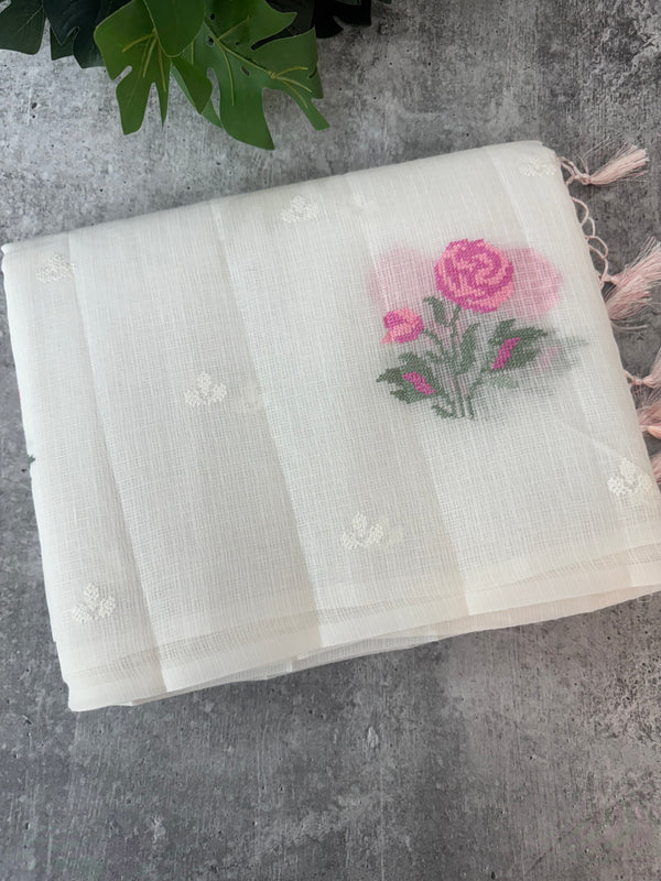 Silky kota embroidery saree MSK654