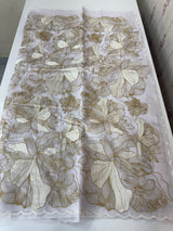 Jute Linen saree with thread work MSH206