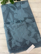 Semi organza saree with appliqué work - MSH906 MidnightBlue(1)