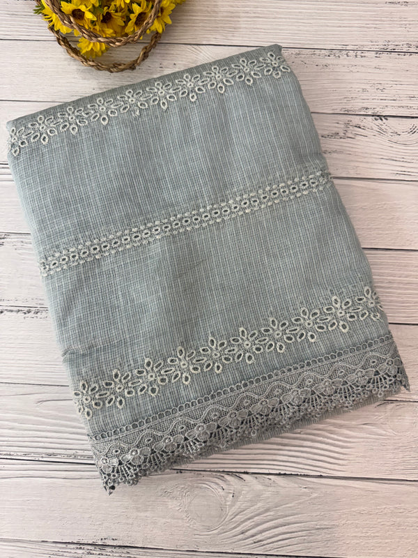 NetKota Hakoba saree with lace border MS6713