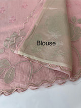 NetKota saree with tissue applique work MS15146 - PastelPink