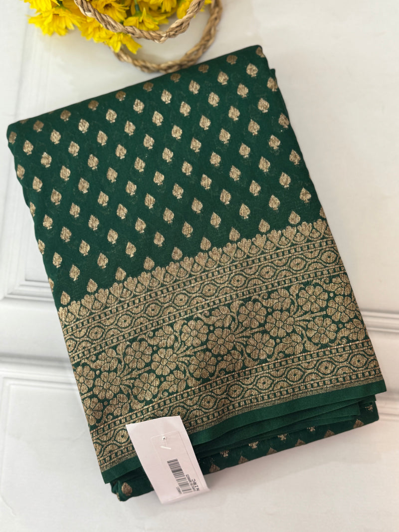 Banarasi viscose Georgette saree MKGS612