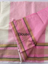 Onam special Semi chanderi silk saree with blouse- MSF567 (5)
