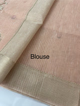 Tissue silk saree MS8190 - Peach