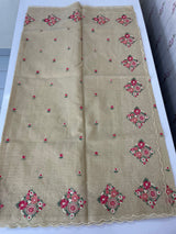 Premium Soft kota silk saree with embroidery MSS678 - Chiku