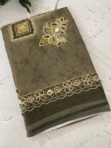 Tissue linen saree MLS345