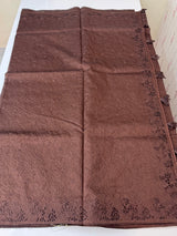 Cutwork Blended tussar saree with thread work MTS9078