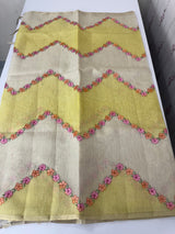 Soft Jute tissue saree with embroidery MJT671