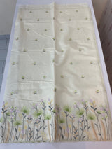 Mul chanderi embriodery saree with scalloped borders MSH176