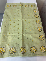 Soft kota silk saree with embroidery MSS678 PistaGreen