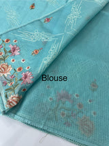 Silky kota embroidery saree MSK4331