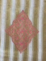 Tissue mix Soft silk saree with embroidery MS8146