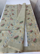 Tissue silk saree MS8190- DuksyGreen