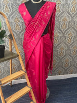 Blended tussar silk saree with embroidery - MS78911