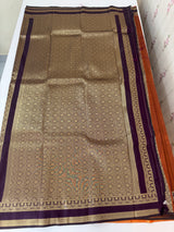 Semi Kanchi pattu saree with broacde blouse MBS7845