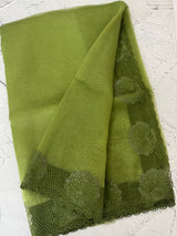 Glass Organza saree with cutwork borders - MSH005