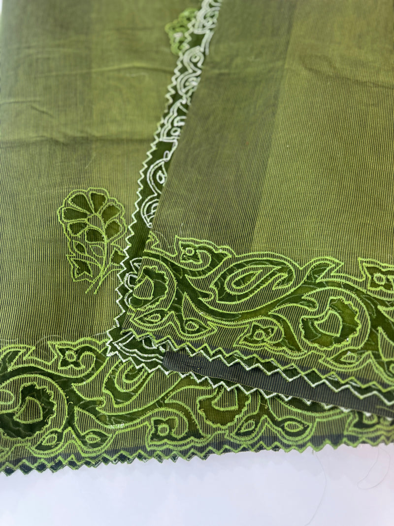 Kota Supernet saree with applique work MSH102