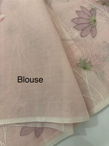 Netkota embriodery saree MS1496 PastelPink