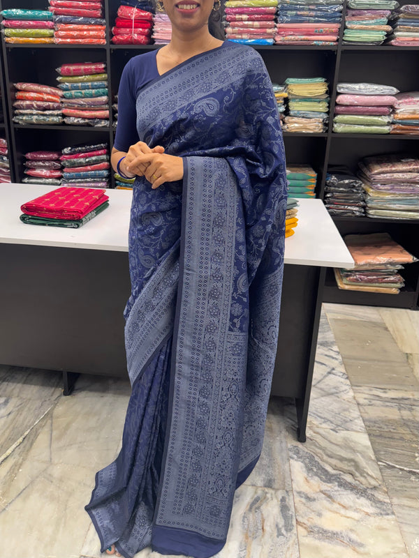 Banarasi chiffon Georgette saree MKGS701