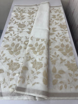 Kota silk saree with applique work  MSK4498 - White