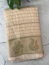 Crepe nylon saree with zari weaving  MS81891