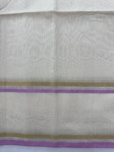 Onam special Semi chanderi silk saree with blouse- MSF567 (9)