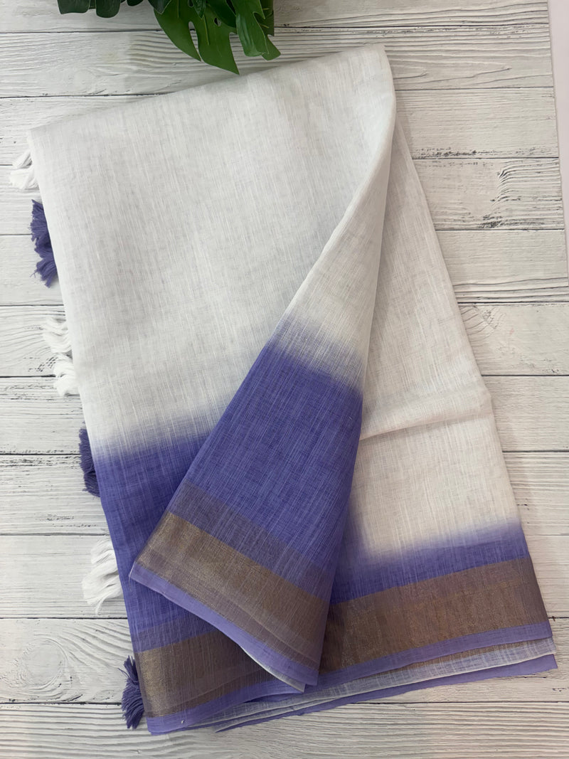 Ombre semi Linen Saree SRTS30