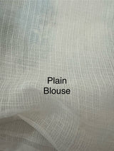 Lightweight NetKota saree with cross stitch embroidery MS6868