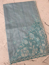 Cutwork Semi tussar saree MTSS674