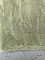 Semi organza saree with thread work - MSH910 PastelGreen