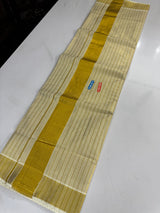 Kerala Golden tissue saree- lines