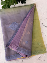 Pure Mul chanderi saree with hand chikankari work - MSM511 (3)