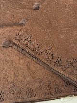 Cutwork Blended tussar saree with thread work MTS9078