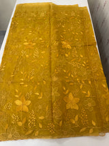 Soft Organza saree with Applique work MSLK478