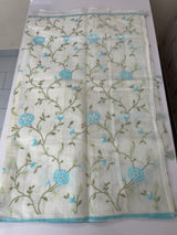 Soft Netkota saree with cross stitch embroidery MSH210