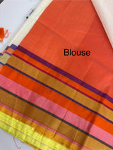 Onam special Semi silk saree with blouse- MSF567 (1)