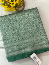 Banarasi semi katan saree in silver zari SHSNRIC