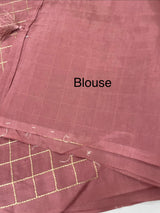 Tussar finish soft silk saree with thread work MTS955