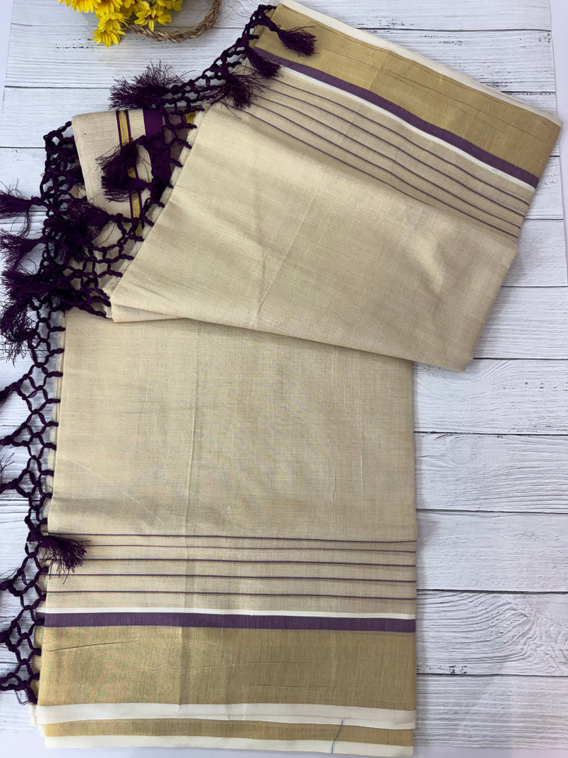 Kerala tissue saree - Vadamalli